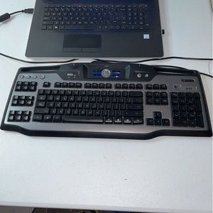 Logitech G11 Y-UG75A Gaming Keyboard Programmable Blue Backlit Keys Wired USB